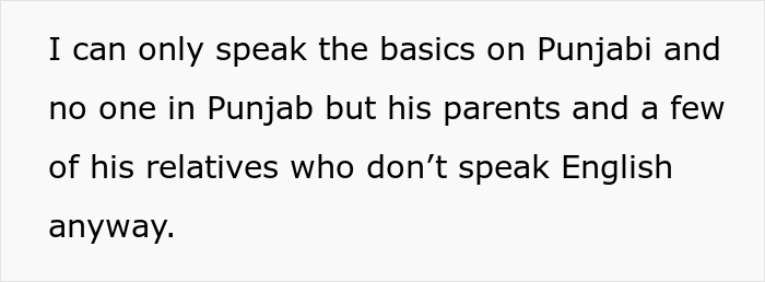 Text discussing language barriers related to relocating to India, focusing on Punjabi basics and English proficiency challenges. Text discussing language barriers related to relocating to India, focusing on Punjabi basics and English proficiency challenges.