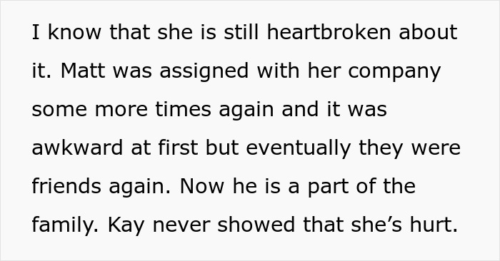 Text discussing a woman feeling heartbroken, highlighting issues with sister's handsome crush. Text discussing a woman feeling heartbroken, highlighting issues with sister's handsome crush.