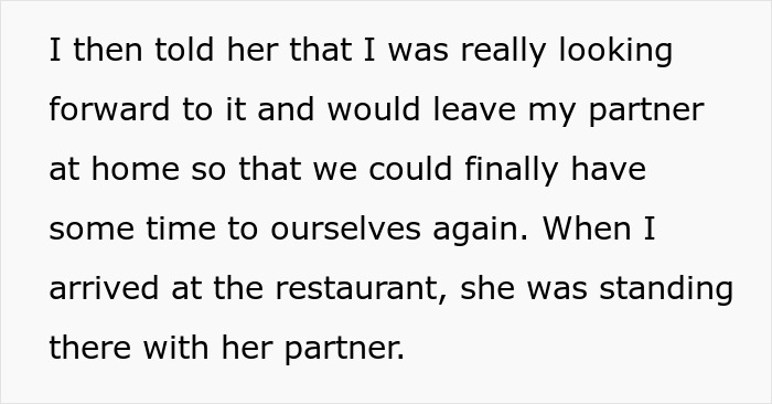 Text snippet about lack of alone time with sister due to boyfriend's presence. Text snippet about lack of alone time with sister due to boyfriend's presence.