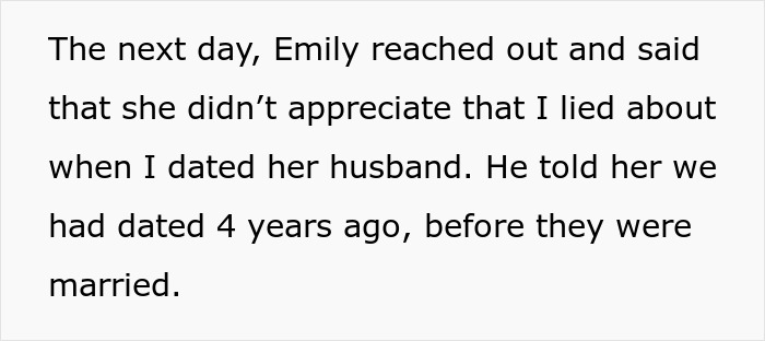 Text message exchange about dating neighbor's husband revealed misunderstandings. Text message exchange about dating neighbor's husband revealed misunderstandings.