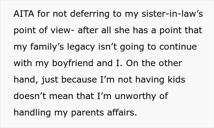 Text excerpt discussing a gay man's family legacy, will, and having children. Text excerpt discussing a gay man's family legacy, will, and having children.