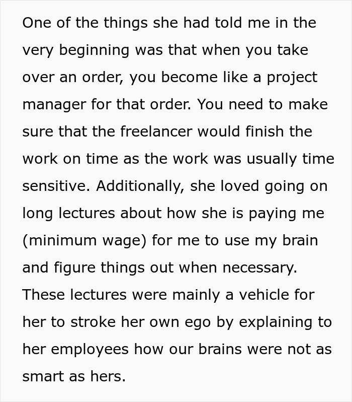 Text about malicious compliance from an employee revealing an egoistic boss's behavior in the workplace. Text about malicious compliance from an employee revealing an egoistic boss's behavior in the workplace.