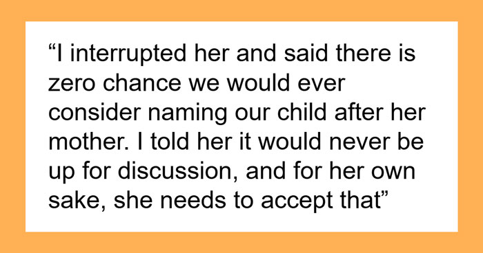 Woman Shuts Down Any Hopes Of Her Naming Kid After Stepmom’s Late Mother, She Doesn’t Take It Well