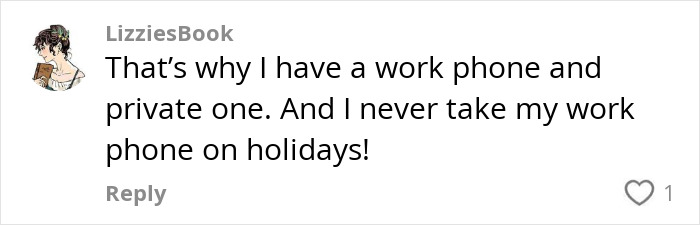 Comment on handling work-life balance by keeping separate work and private phones. Comment on handling work-life balance by keeping separate work and private phones.