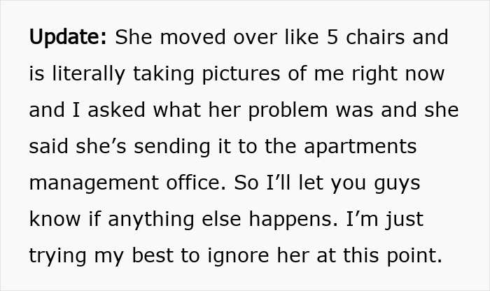 Mom Ignores 49 Empty Chairs, Sits Next To Tanning Woman And Immediately Starts A Moral Crusade