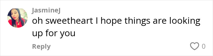 Comment from JasmineJ supporting a Black woman with stage 4 cancer. Comment from JasmineJ supporting a Black woman with stage 4 cancer.