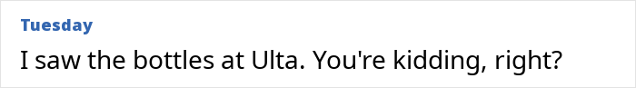 Text conversation discussing Kylie Jenner's perfume bottle with "naughty shape" seen at Ulta. Text conversation discussing Kylie Jenner's perfume bottle with "naughty shape" seen at Ulta.