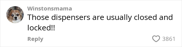 Comment discussing needle marks threat in restroom toilet paper. Comment discussing needle marks threat in restroom toilet paper.