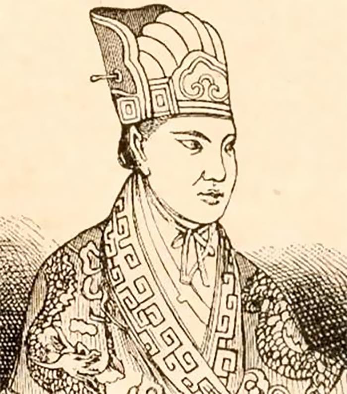 Illustration of a historical figure in ornate attire, showcasing an event like Napoleon returning from exile.