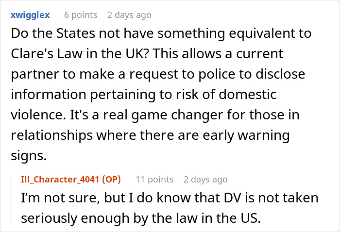 Discussion on Clare's Law regarding disclosing partner criminal records, related to domestic violence and early warning signs. Discussion on Clare's Law regarding disclosing partner criminal records, related to domestic violence and early warning signs.