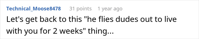 Reddit comment discussing a story about a husband setting a two-month ultimatum regarding quitting a job. Reddit comment discussing a story about a husband setting a two-month ultimatum regarding quitting a job.