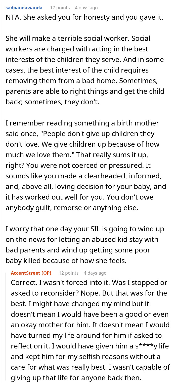 Discussion about adoption regret and personal choices on a forum, emphasizing honesty and informed decision-making. Discussion about adoption regret and personal choices on a forum, emphasizing honesty and informed decision-making.
