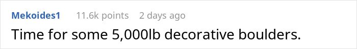 “This Is Not A Driveway”: Woman Prepares A Boulder-Sized Reality Check For Jerk Neighbors “This Is Not A Driveway”: Woman Prepares A Boulder-Sized Reality Check For Jerk Neighbors