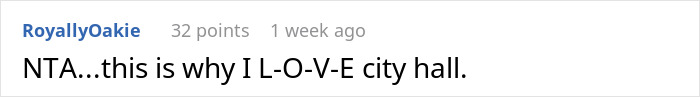 Comment on groom disinviting parents over dry wedding and love for city hall. Comment on groom disinviting parents over dry wedding and love for city hall.