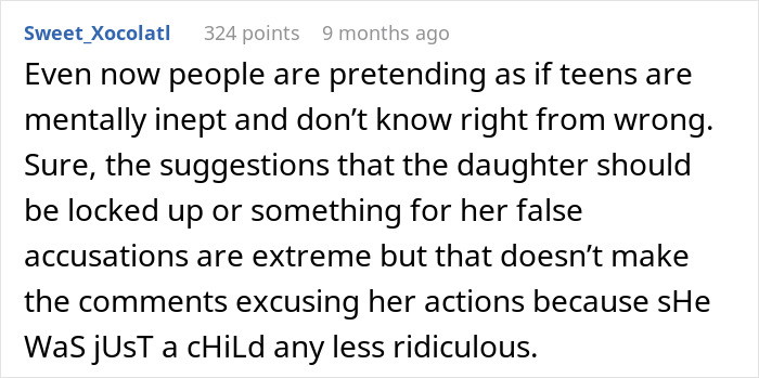 A Reddit comment criticizing excuses for a teen's behavior impacting university funds, questioning accountability. A Reddit comment criticizing excuses for a teen's behavior impacting university funds, questioning accountability.