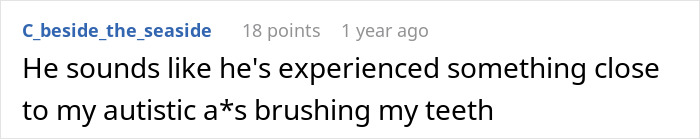 Reddit comment discussing an amusing experience related to ice cream. Reddit comment discussing an amusing experience related to ice cream.
