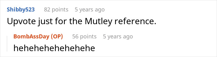 Comments discussing a Mutley reference on a post about a woman's insulin quest. Comments discussing a Mutley reference on a post about a woman's insulin quest.