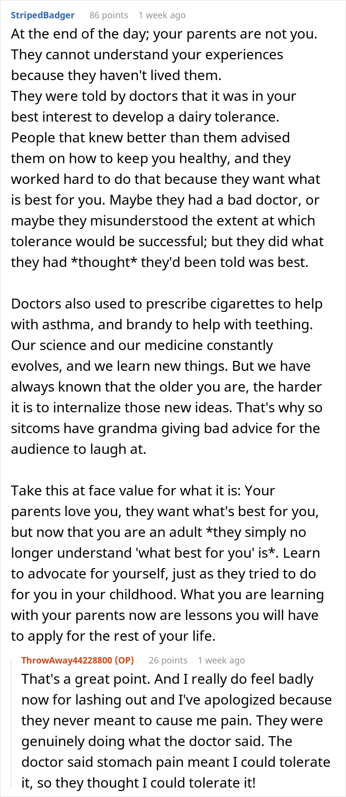 Discussion about parents misunderstanding allergies, with advice on self-advocacy. Discussion about parents misunderstanding allergies, with advice on self-advocacy.