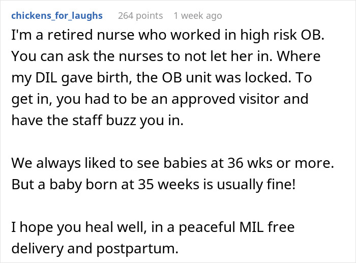 Retired nurse advises on hospital visitor policies for labor and delivery, emphasizing peace post-fall for pregnant woman. Retired nurse advises on hospital visitor policies for labor and delivery, emphasizing peace post-fall for pregnant woman.