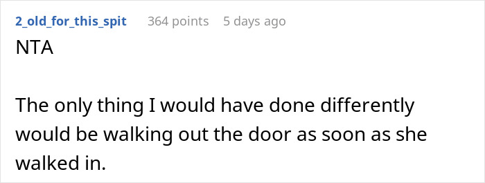 Reddit comment stating disagreement with a woman dropping off kids at her sister's house. Reddit comment stating disagreement with a woman dropping off kids at her sister's house.