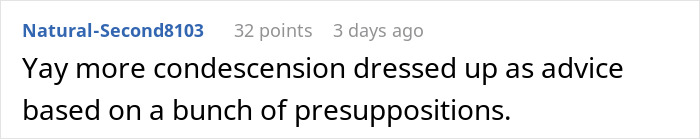 Text comment criticizing advice on male loneliness epidemic. Text comment criticizing advice on male loneliness epidemic.