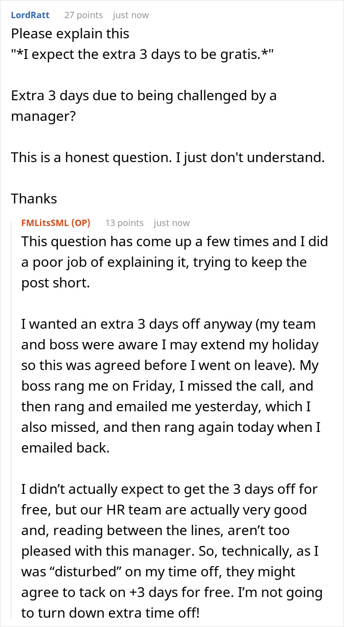 Reddit discussion about European employee's PTO and American boss involving HR concerns. Reddit discussion about European employee's PTO and American boss involving HR concerns.