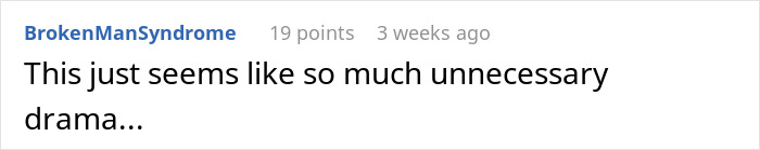 Comment on bridal request drama, expressing it as unnecessary. Comment on bridal request drama, expressing it as unnecessary.