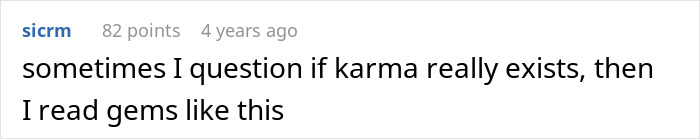 Reddit comment questioning karma related to affair partners and spouses. Reddit comment questioning karma related to affair partners and spouses.