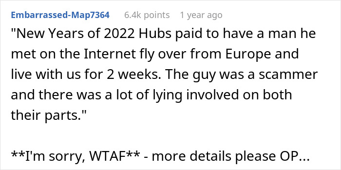 Reddit post discussing a husband's ultimatum about quitting a job linked to marriage struggles. Reddit post discussing a husband's ultimatum about quitting a job linked to marriage struggles.