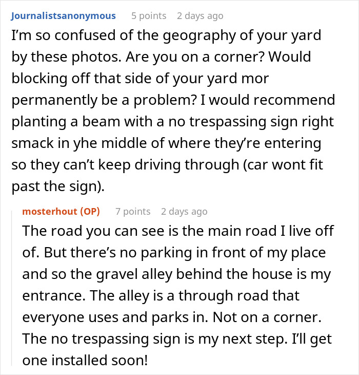 “This Is Not A Driveway”: Woman Prepares A Boulder-Sized Reality Check For Jerk Neighbors “This Is Not A Driveway”: Woman Prepares A Boulder-Sized Reality Check For Jerk Neighbors