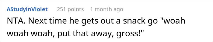 Reddit comment discussing breastfeeding in response to upset father-in-law. Reddit comment discussing breastfeeding in response to upset father-in-law.