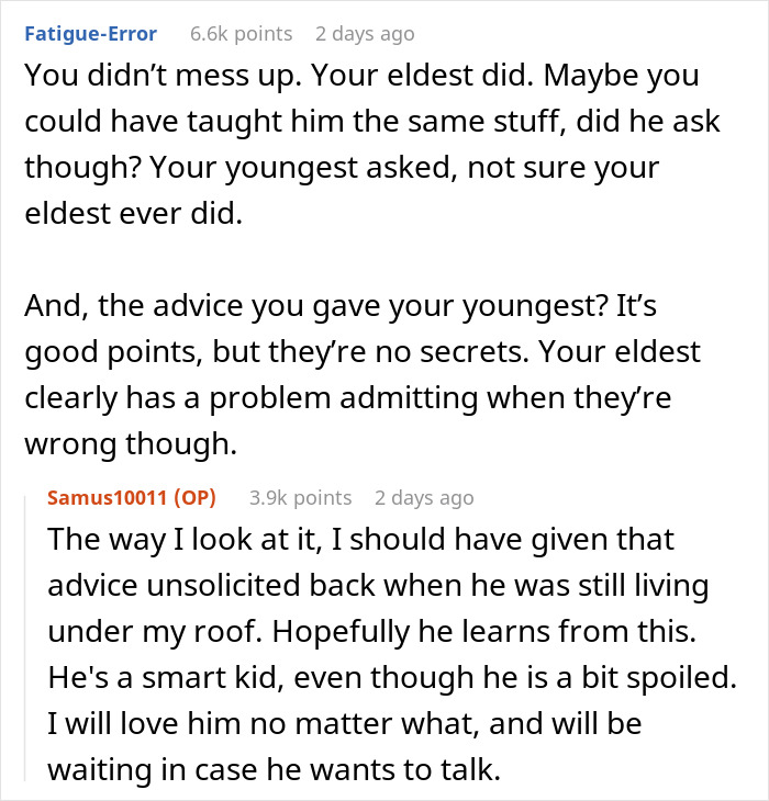Dating Advice To Younger Son Accidentally Leads To Eldest’s Breakup As The GF Realized Her Worth Dating Advice To Younger Son Accidentally Leads To Eldest’s Breakup As The GF Realized Her Worth