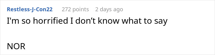 Comment expressing shock over husband's prank almost costing wife's life. Comment expressing shock over husband's prank almost costing wife's life.