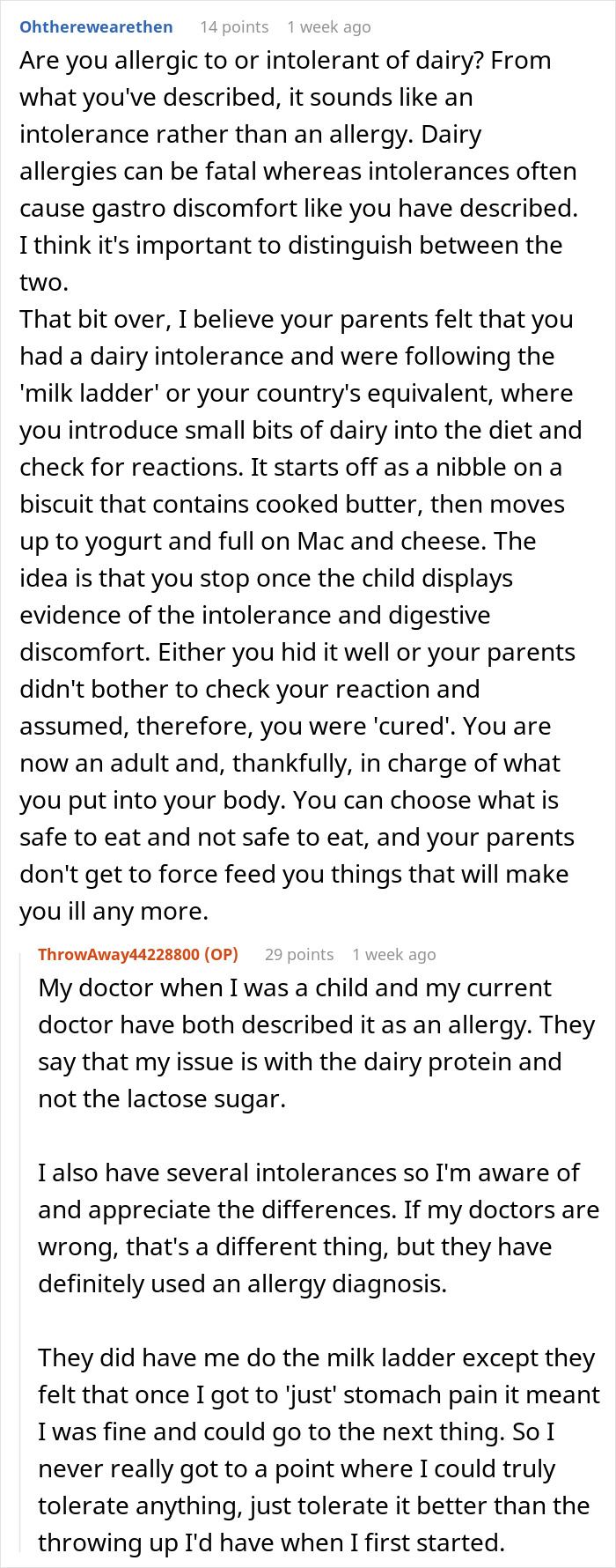 Discussion about allergy and intolerance in relation to embarrassing parents in public context. Discussion about allergy and intolerance in relation to embarrassing parents in public context.