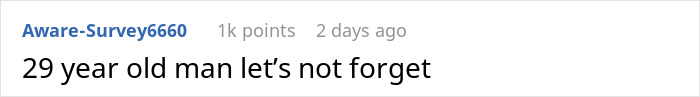 Reddit comment about 29-year-old man related to a gaslighting incident over $600 loss. Reddit comment about 29-year-old man related to a gaslighting incident over $600 loss.