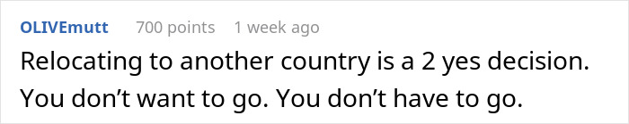 Comment on relocating to India acknowledges joint decision in relationships. Comment on relocating to India acknowledges joint decision in relationships.