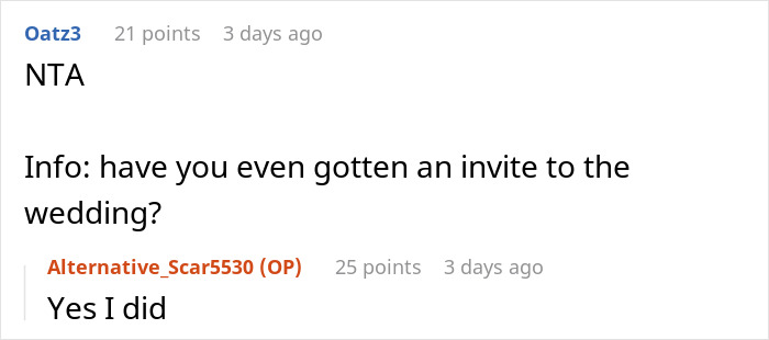 Reddit comments discussing friendship and wedding party roles. Reddit comments discussing friendship and wedding party roles.