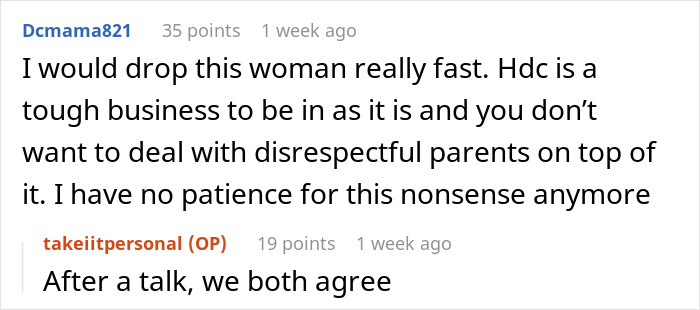 Text exchange discussing childcare challenges with a pregnant wife, highlighting disrespectful parents and business difficulties. Text exchange discussing childcare challenges with a pregnant wife, highlighting disrespectful parents and business difficulties.