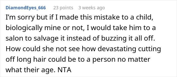 Bio Mom’s GF Shaves Her Kid's Head Bald Without Asking, Stepmom Calls Her Out, Leads To Breakup Bio Mom’s GF Shaves Her Kid's Head Bald Without Asking, Stepmom Calls Her Out, Leads To Breakup