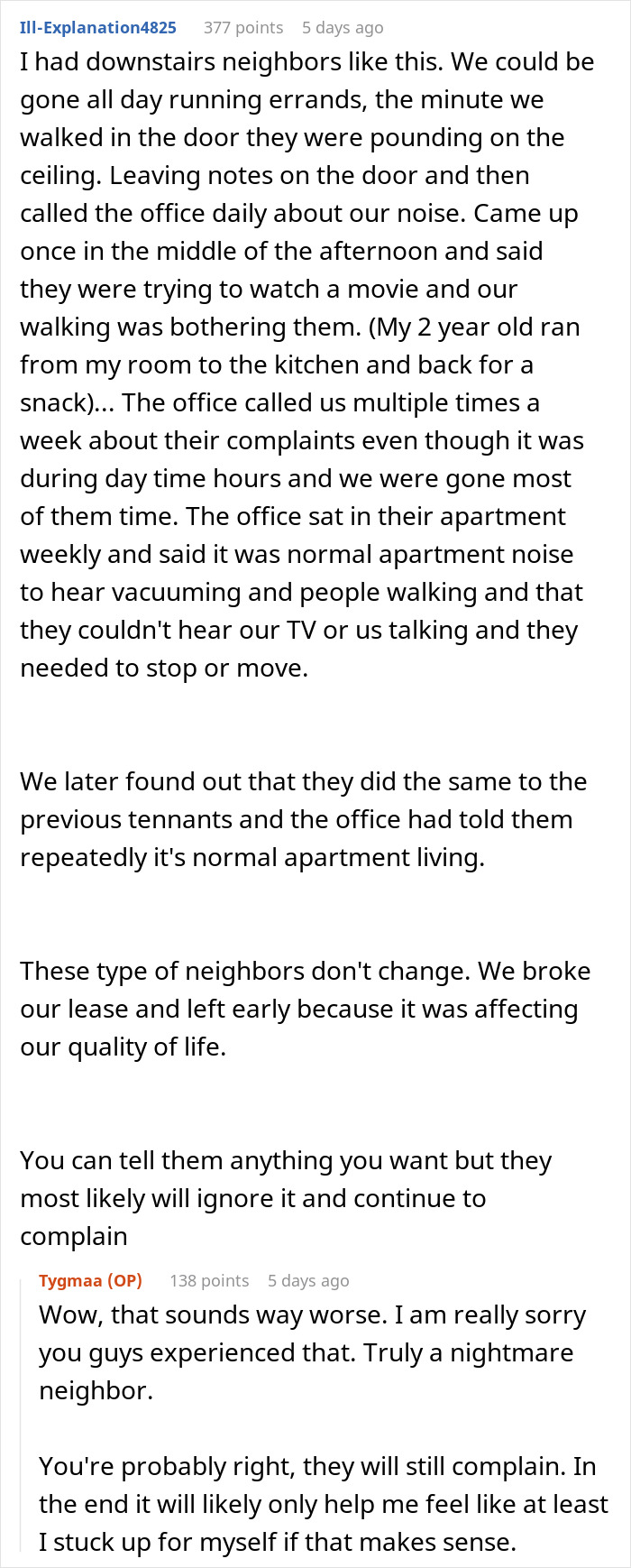 Neighbors complain about noise; woman claps back in online post. Neighbors complain about noise; woman claps back in online post.