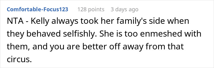 Comment discussing a canceled wedding due to in-laws' drunken behavior at rehearsal dinner. Comment discussing a canceled wedding due to in-laws' drunken behavior at rehearsal dinner.