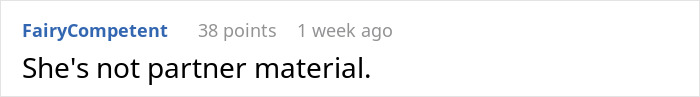 Comment on loyalty test discussion: "She's not partner material. Comment on loyalty test discussion: "She's not partner material.