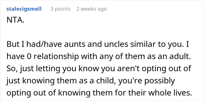 Text screenshot about family relationships and the lack of a parental role. Text screenshot about family relationships and the lack of a parental role.