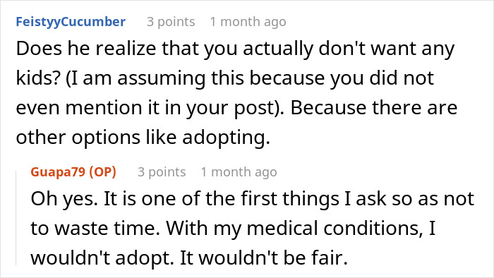 Conversation about wanting kids and adoption options in a relationship context. Conversation about wanting kids and adoption options in a relationship context.