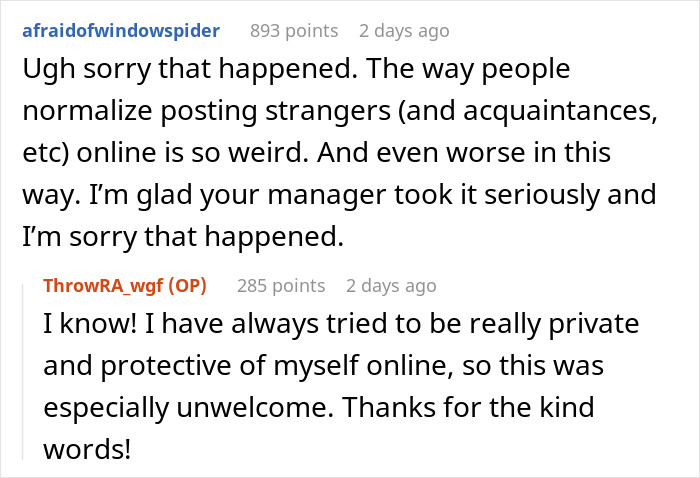 Online trend discussion about a coworker's photo use, highlighting privacy concerns and unwelcome attention. Online trend discussion about a coworker's photo use, highlighting privacy concerns and unwelcome attention.