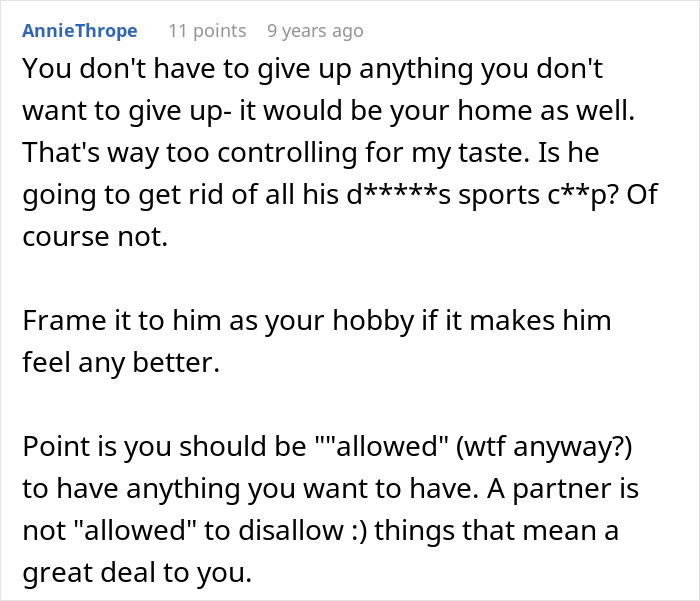 Reddit comment discussing relationship boundaries and religion versus partner preferences. Reddit comment discussing relationship boundaries and religion versus partner preferences.