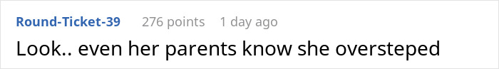 Comment discussing step-mom's overstep, highlighting reality check. Comment discussing step-mom's overstep, highlighting reality check.