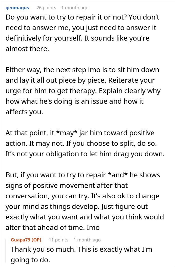 Reddit discussion about breakup advice, focusing on relationship repair and personal decisions. Reddit discussion about breakup advice, focusing on relationship repair and personal decisions.