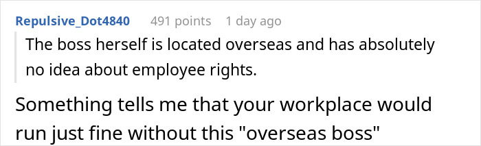 Overseas boss lacks understanding of European employee rights, sparking debate on workplace management. Overseas boss lacks understanding of European employee rights, sparking debate on workplace management.