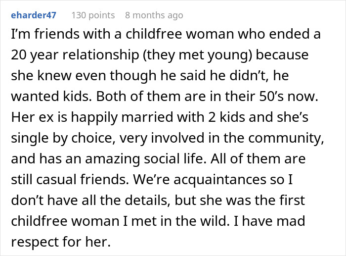 Text discussing a couple facing a hard decision about having children, impacting their relationship choices. Text discussing a couple facing a hard decision about having children, impacting their relationship choices.